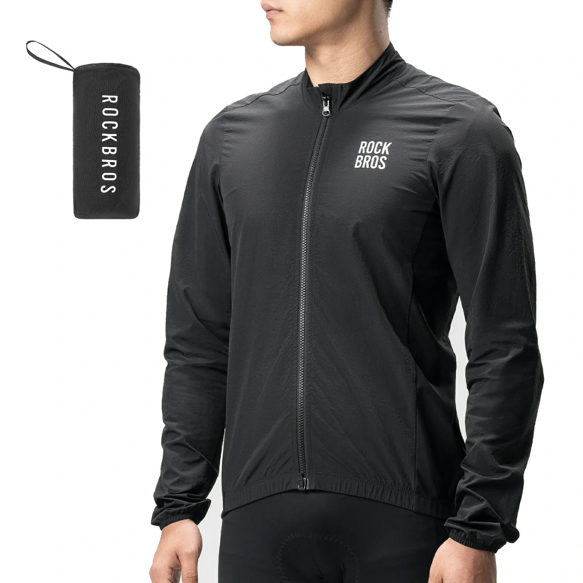 ROCKBROS Herren Leichte Fahrradjacke Atmungsaktiv Frühling