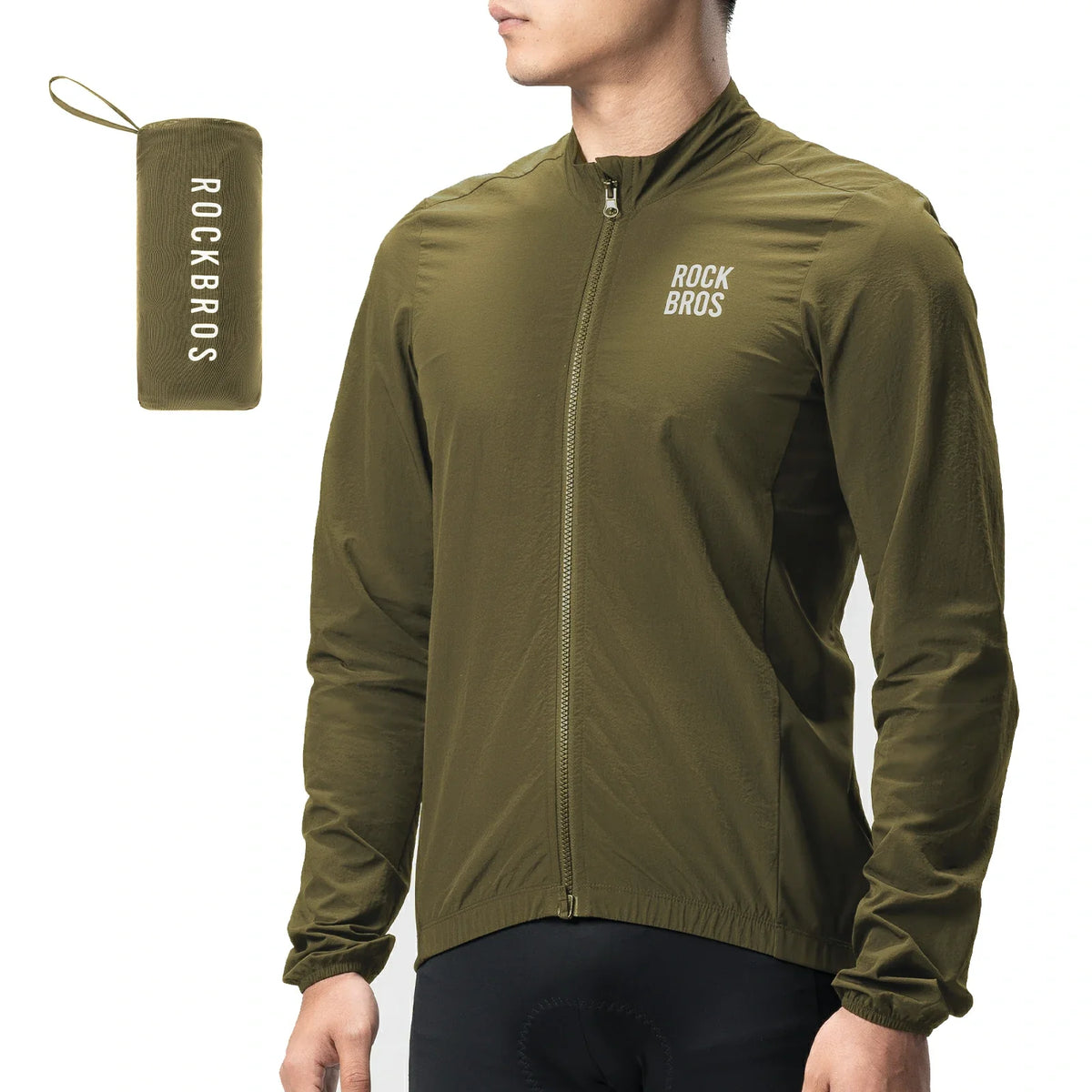 ROCKBROS Herren Leichte Fahrradjacke Atmungsaktiv Frühling