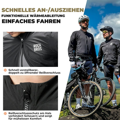 ROCKBROS Herren Leichte Fahrradjacke Atmungsaktiv Frühling