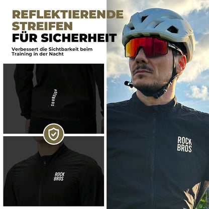 ROCKBROS Herren Leichte Fahrradjacke Atmungsaktiv Frühling
