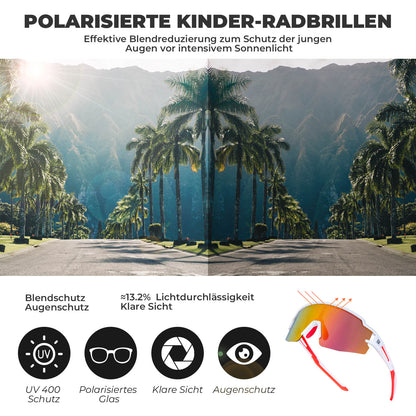 ROCKBROS Polarisierte Sport- und Fahrradbrille für Kinder