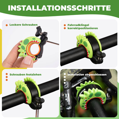 ROCKBROS Kinder Fahrradklingel Laut für Lenker 22,2-25,4mm