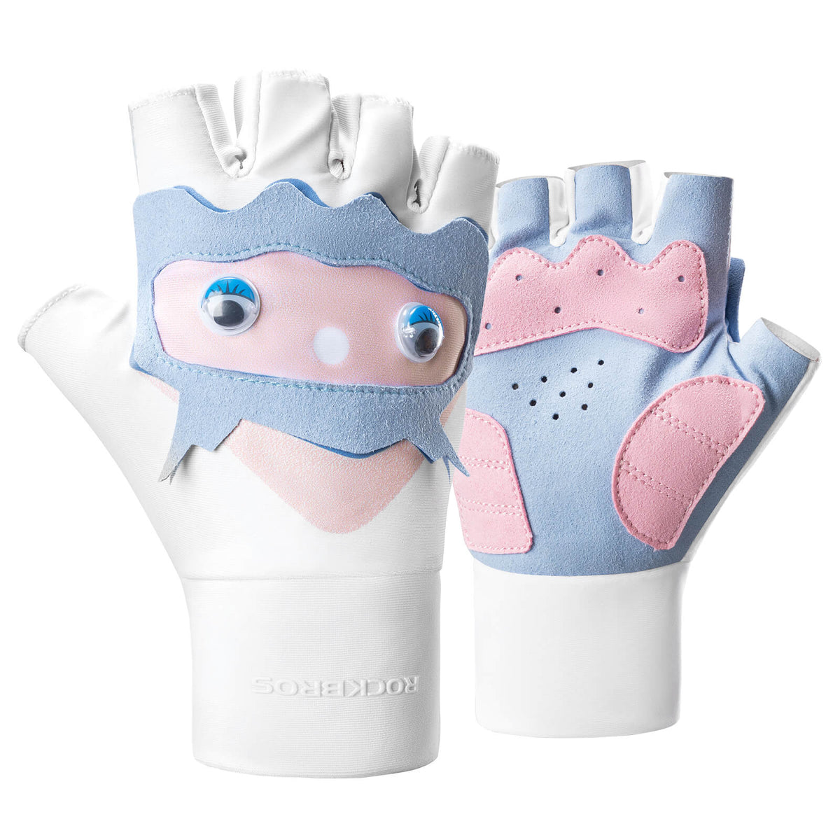 ROCKBROS Kinder Halbfinger Fingerlose Fahrradhandschuhe