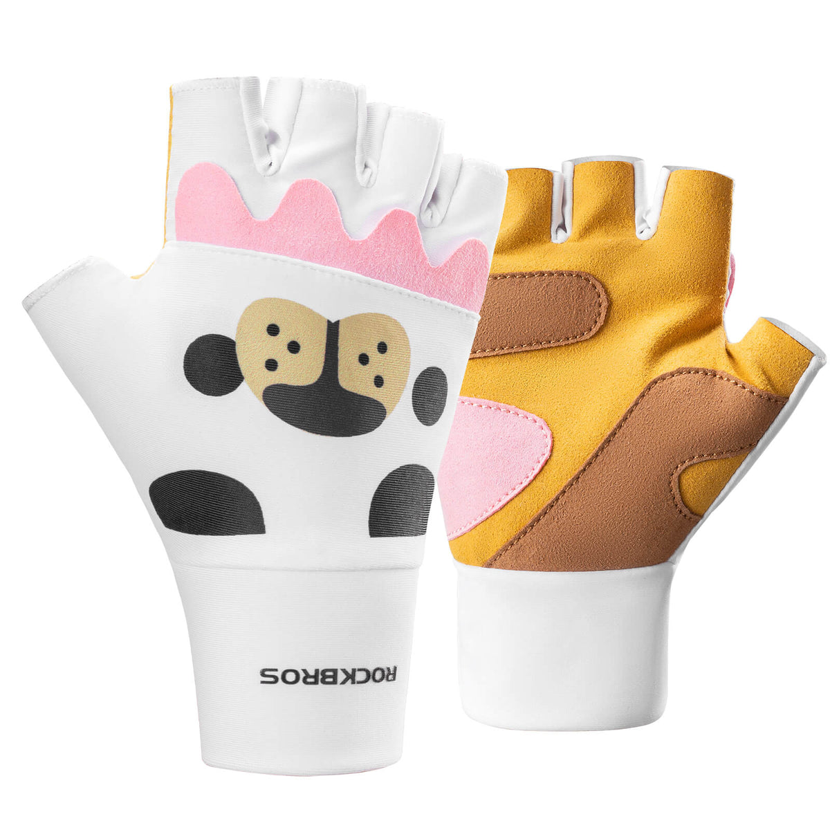 ROCKBROS Kinder Halbfinger Fingerlose Fahrradhandschuhe