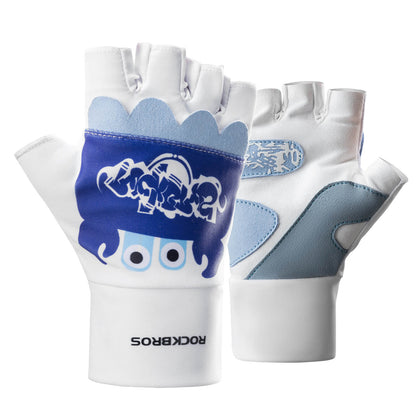ROCKBROS Kinder Halbfinger Fingerlose Fahrradhandschuhe