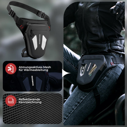 Motorrad Beintasche Beinbeutel Hüfttasche mit Schultergurte ROCKBROS