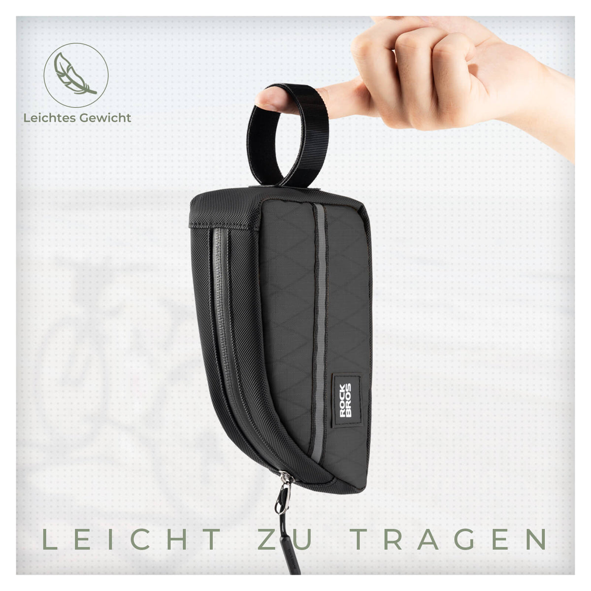ROCKBROS Oberrohrtasche 0,8L Leicht für Klapprad Falträder