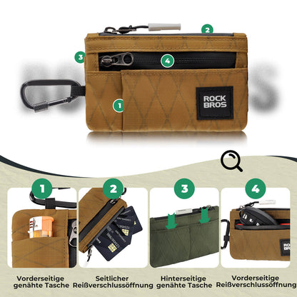 Portemonnaie Geldbeutel Handytasche Tragbare mit Hängeschloss ROCKBROS