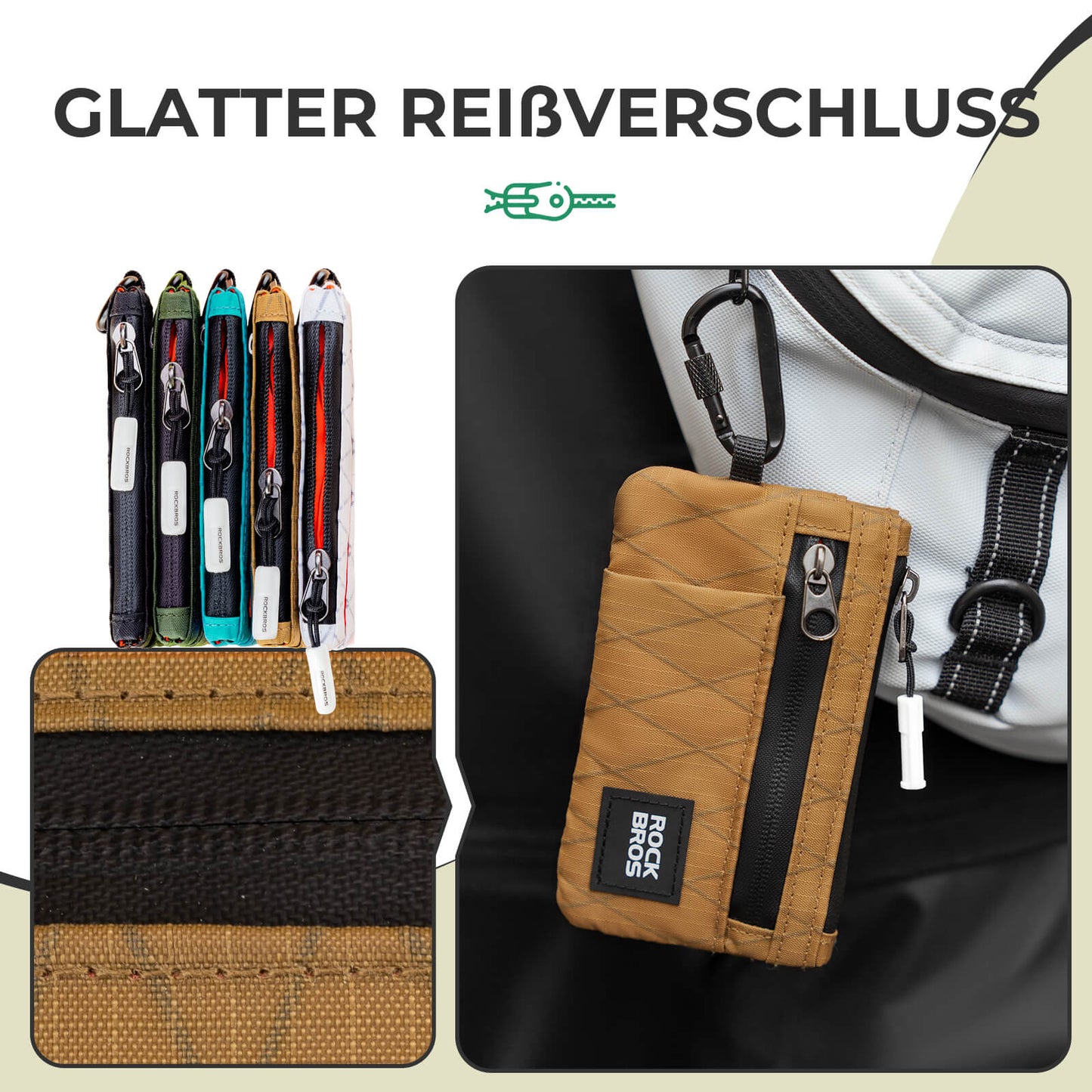 Portemonnaie Geldbeutel Handytasche Tragbare mit Hängeschloss ROCKBROS