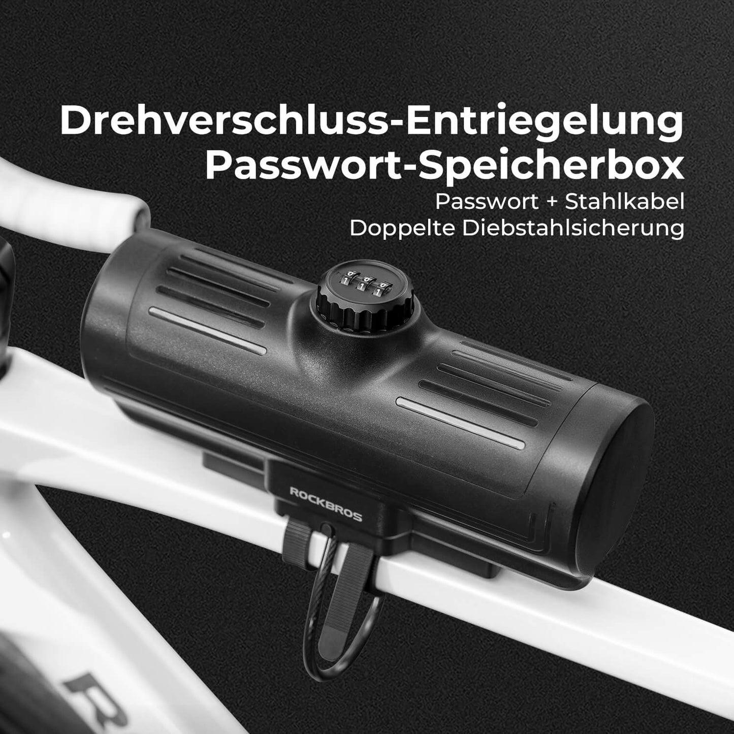 Rahmen Box Abschließbare Fahrradbox Niemals Verformen/Sicher/Wasserdicht ROCKBROS