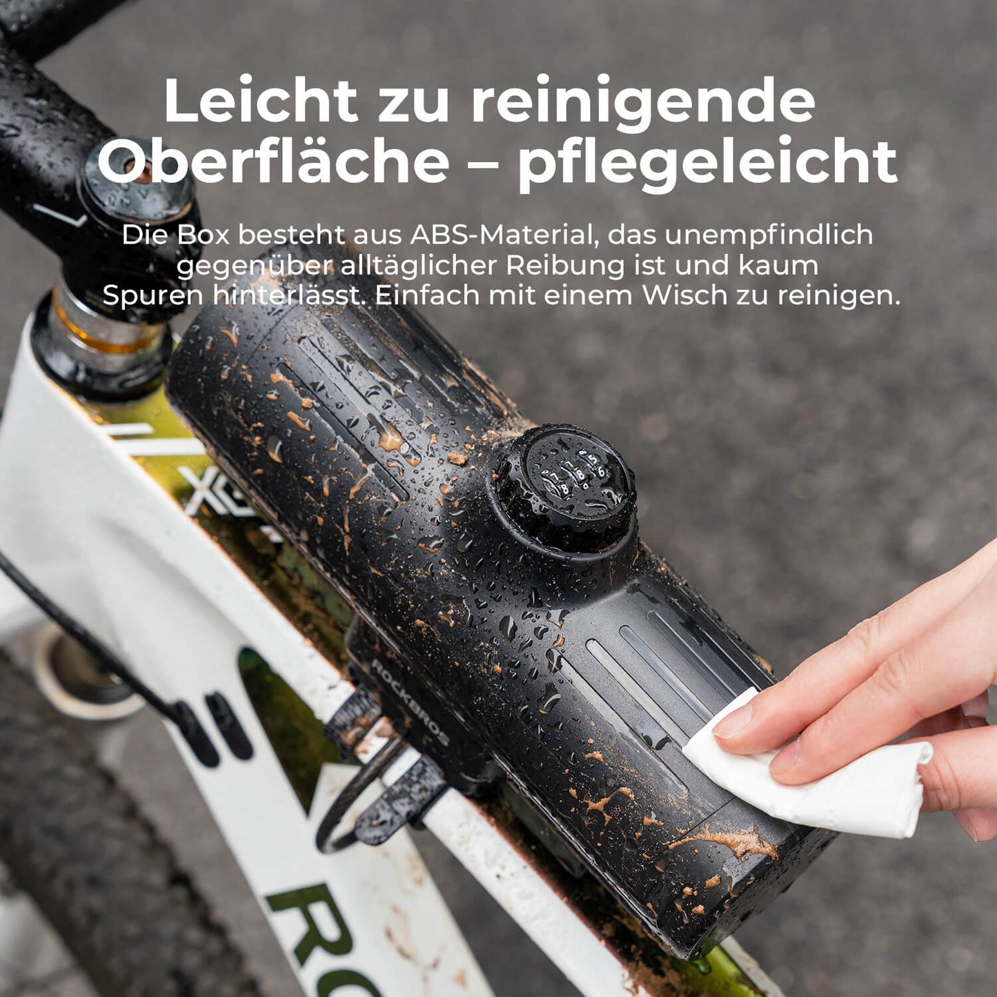 Rahmen Box Abschließbare Fahrradbox Niemals Verformen/Sicher/Wasserdicht ROCKBROS