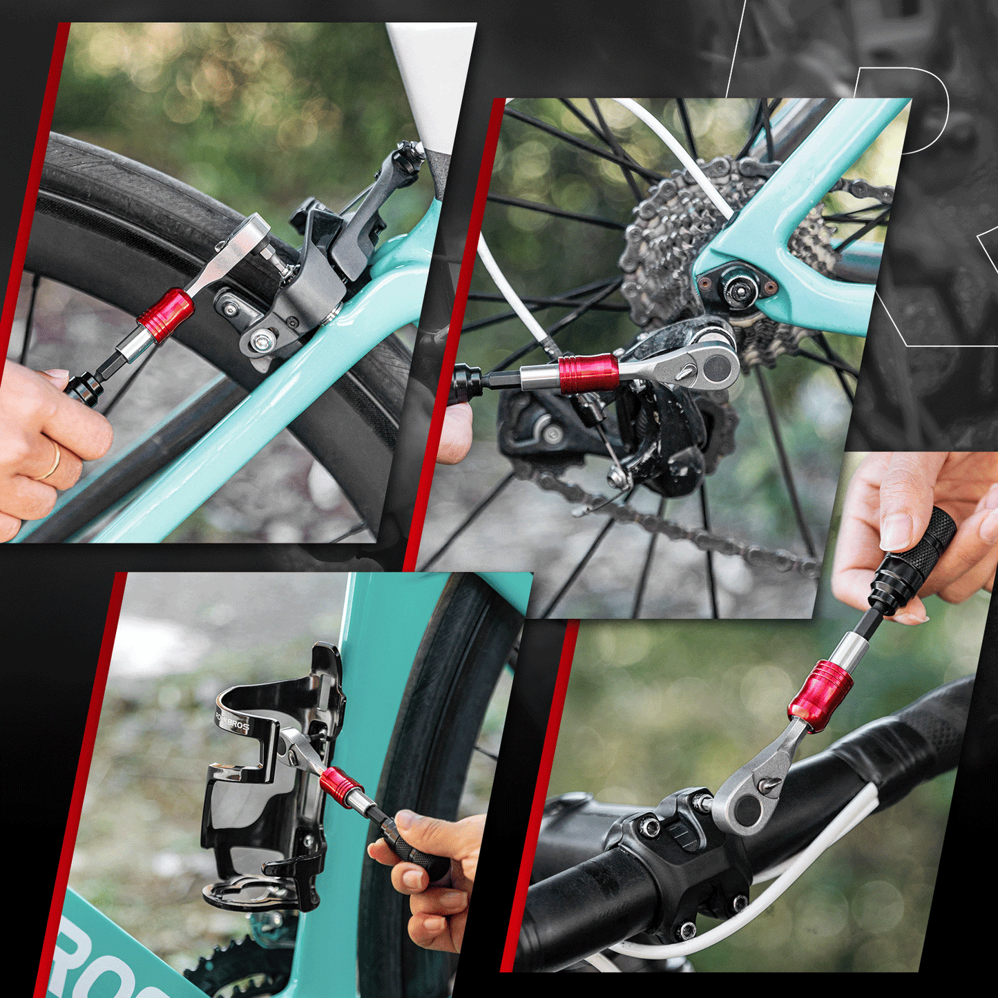 Ratschenschlüssel Set 1/4 Zoll Mini Reparatur Werkzeug ROCKBROS