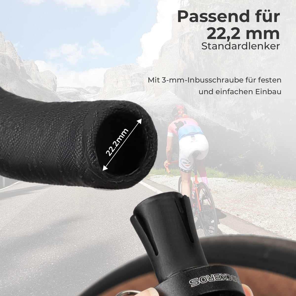 ROCKBROS Rennrad Fahrradklinge für 22,2mm Dropbar Lenker