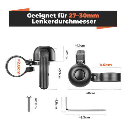 ROCKBROS Rennrad Fahrradklingel für gebogene Lenker 27-30 mm