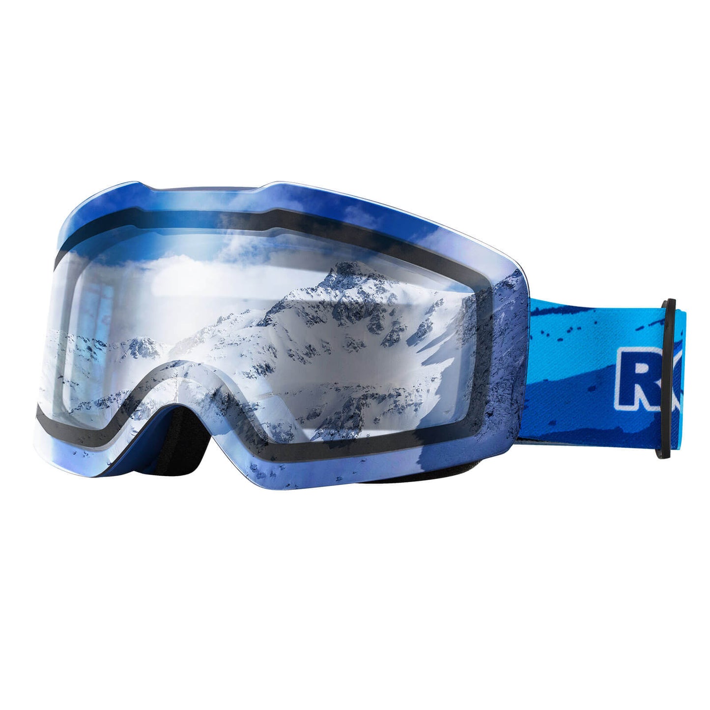 Skibrille Schneebrille Polarisierte Helmkompatible Sportbrille Skifahren ROCKBROS
