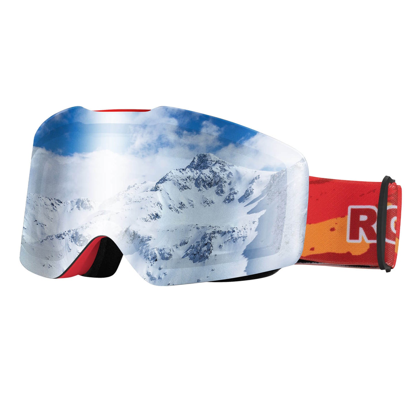Skibrille Schneebrille Polarisierte Helmkompatible Sportbrille Skifahren ROCKBROS