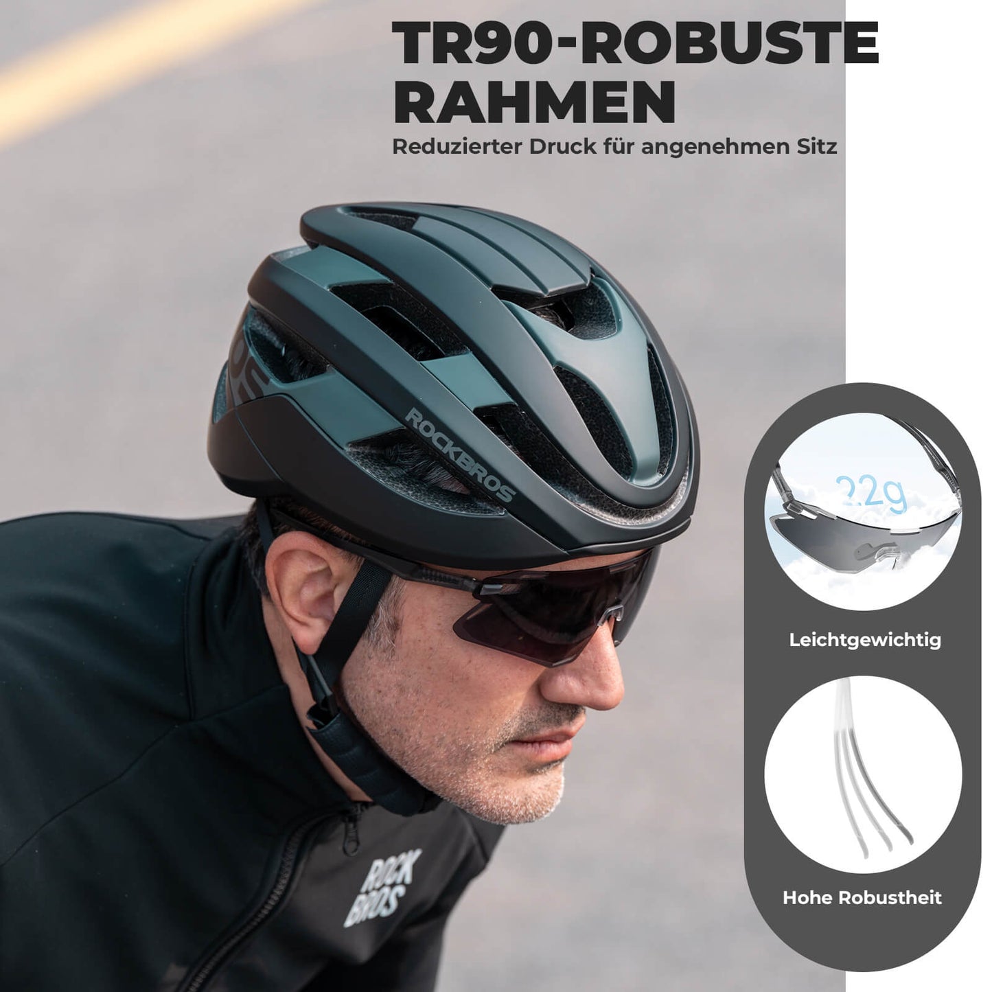 Sonnenbrille Winddichte Fahrradbrille für Outdoor-Sportarten ROCKBROS