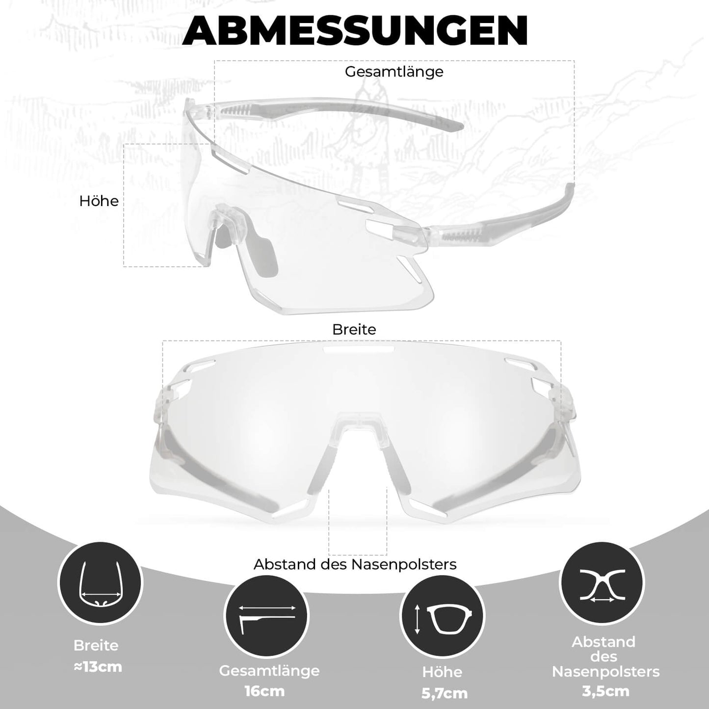 Sonnenbrille Winddichte Fahrradbrille für Outdoor-Sportarten ROCKBROS