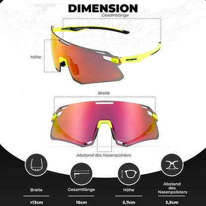 Sonnenbrille Winddichte Fahrradbrille für Outdoor-Sportarten ROCKBROS
