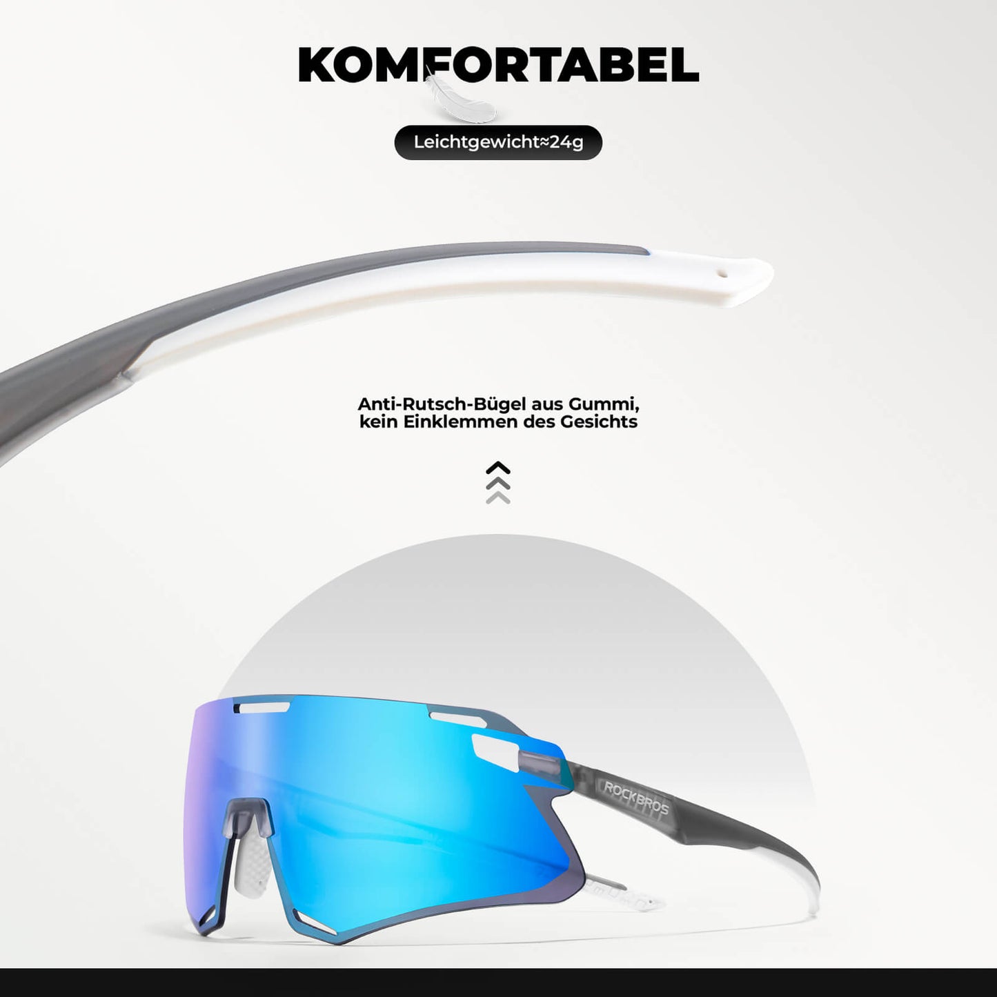 Sonnenbrille Winddichte Fahrradbrille für Outdoor-Sportarten ROCKBROS