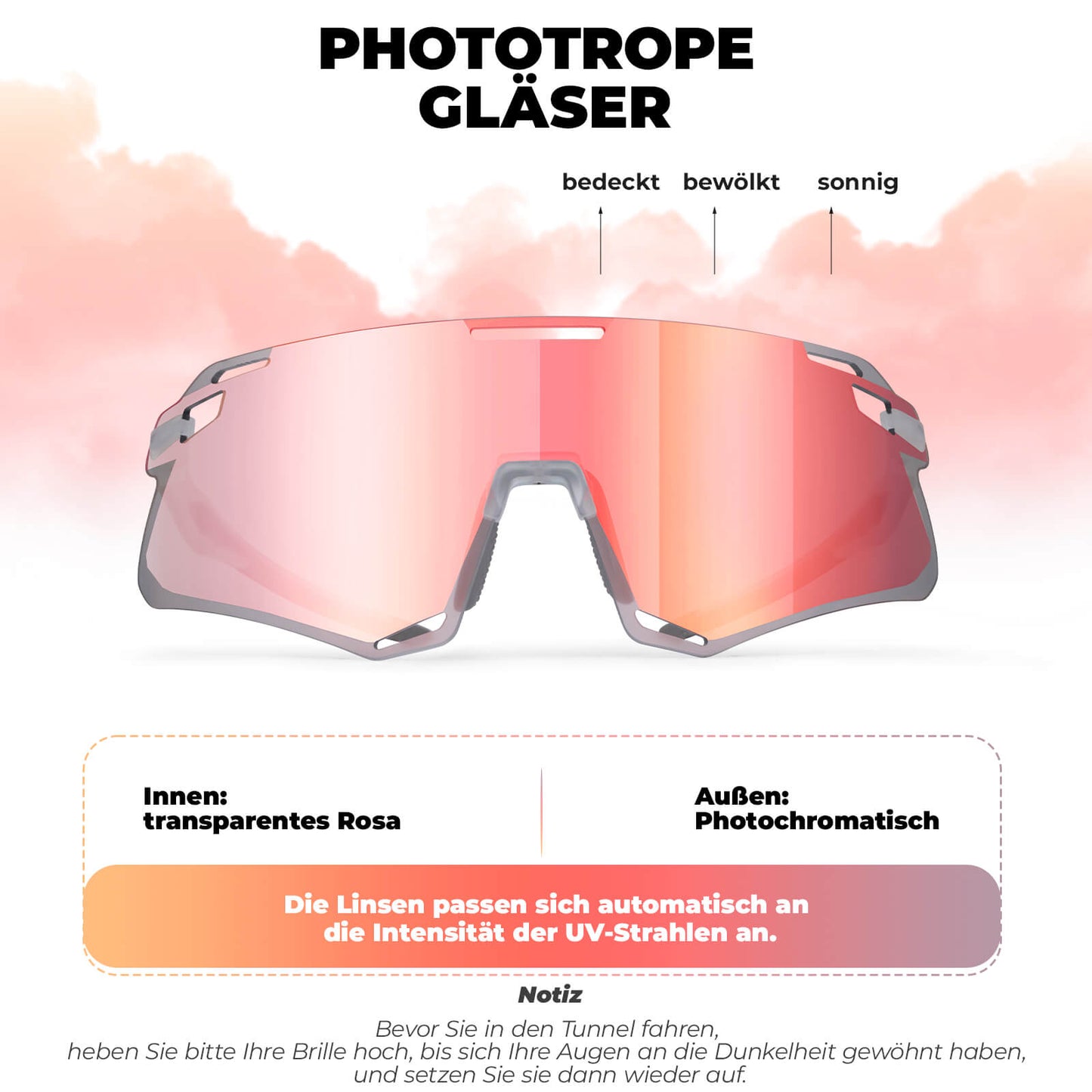 Sonnenbrille Winddichte Fahrradbrille für Outdoor-Sportarten ROCKBROS