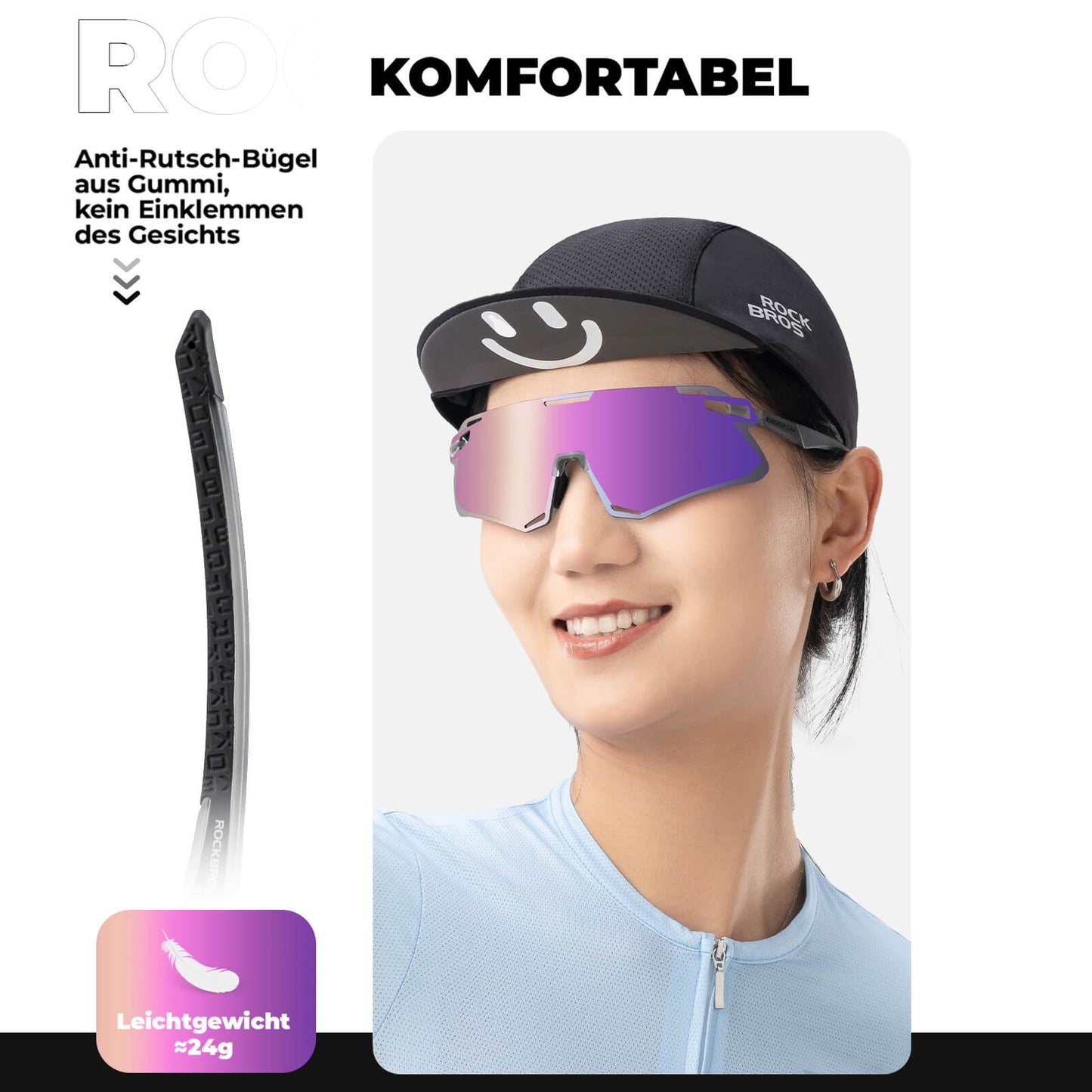 Sonnenbrille Winddichte Fahrradbrille für Outdoor-Sportarten ROCKBROS