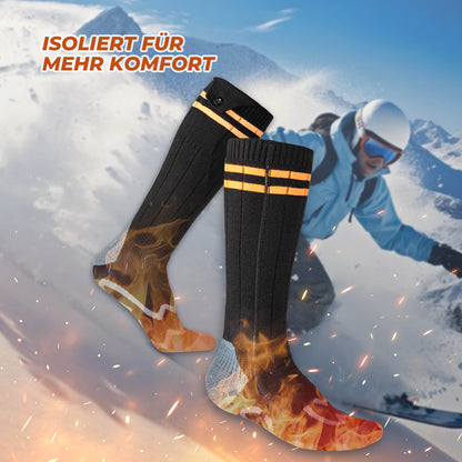 Sportsocken Fahrradsocken Winter Heizsocken Wiederaufladbar 5000mAh ROCKBROS