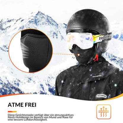 Sturmhaube Herbst/Winter Balaclava Gesichtsmaske Warm Mit Brillenloch ROCKBROS