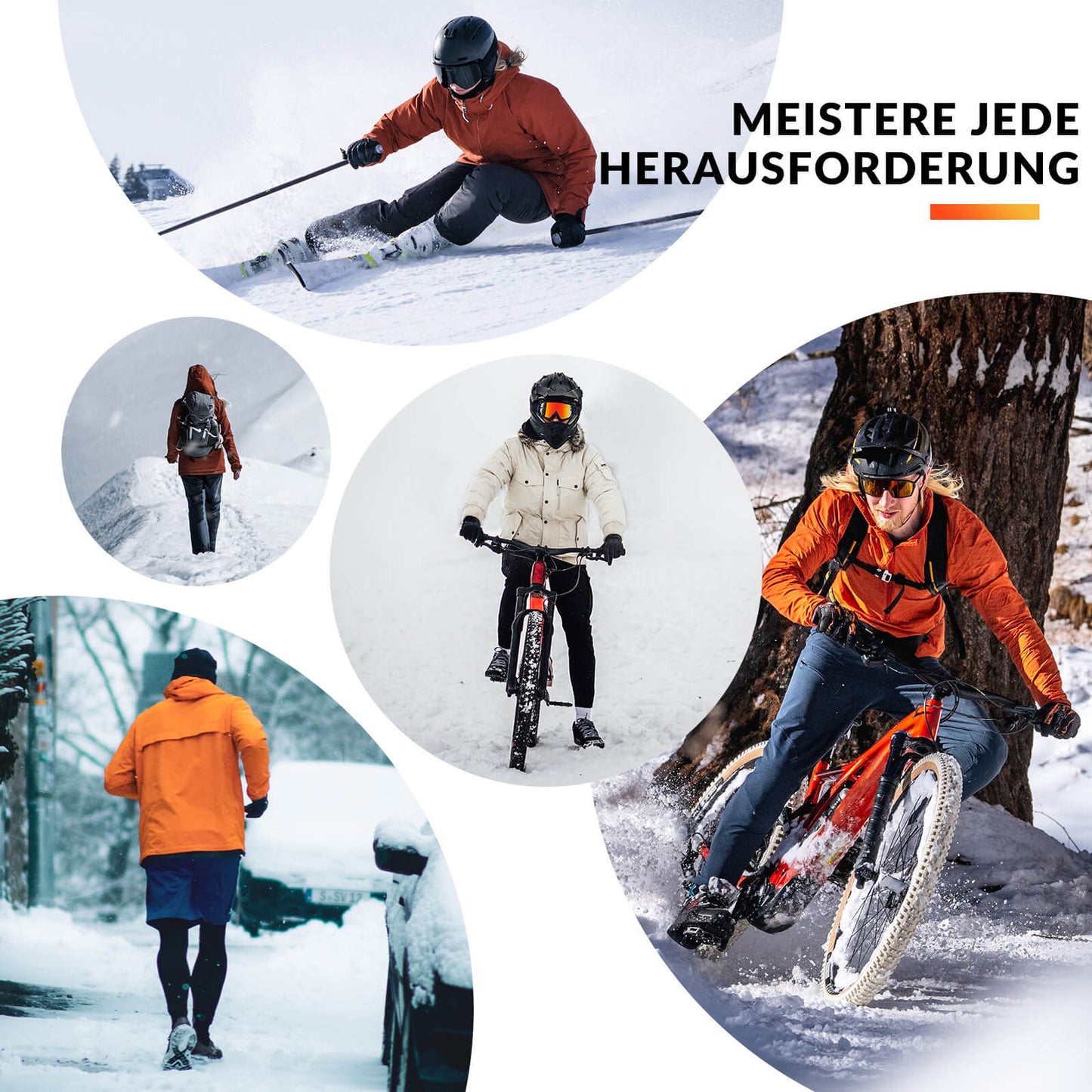 Sturmhaube Herbst/Winter Balaclava Gesichtsmaske Warm Mit Brillenloch ROCKBROS