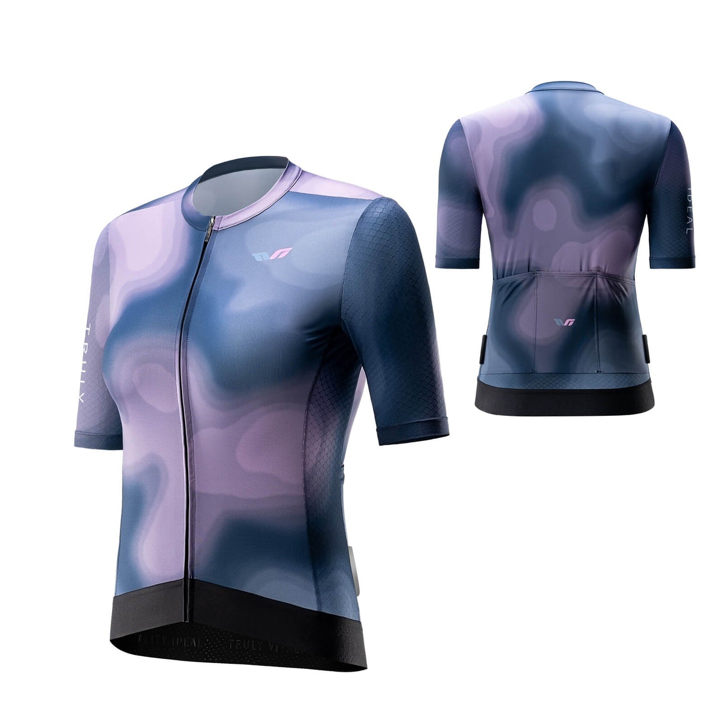 TVI Damen Kurzarm-Radtrikot Sommer Schnelltrocknend mit 3 Taschen ROCKBROS