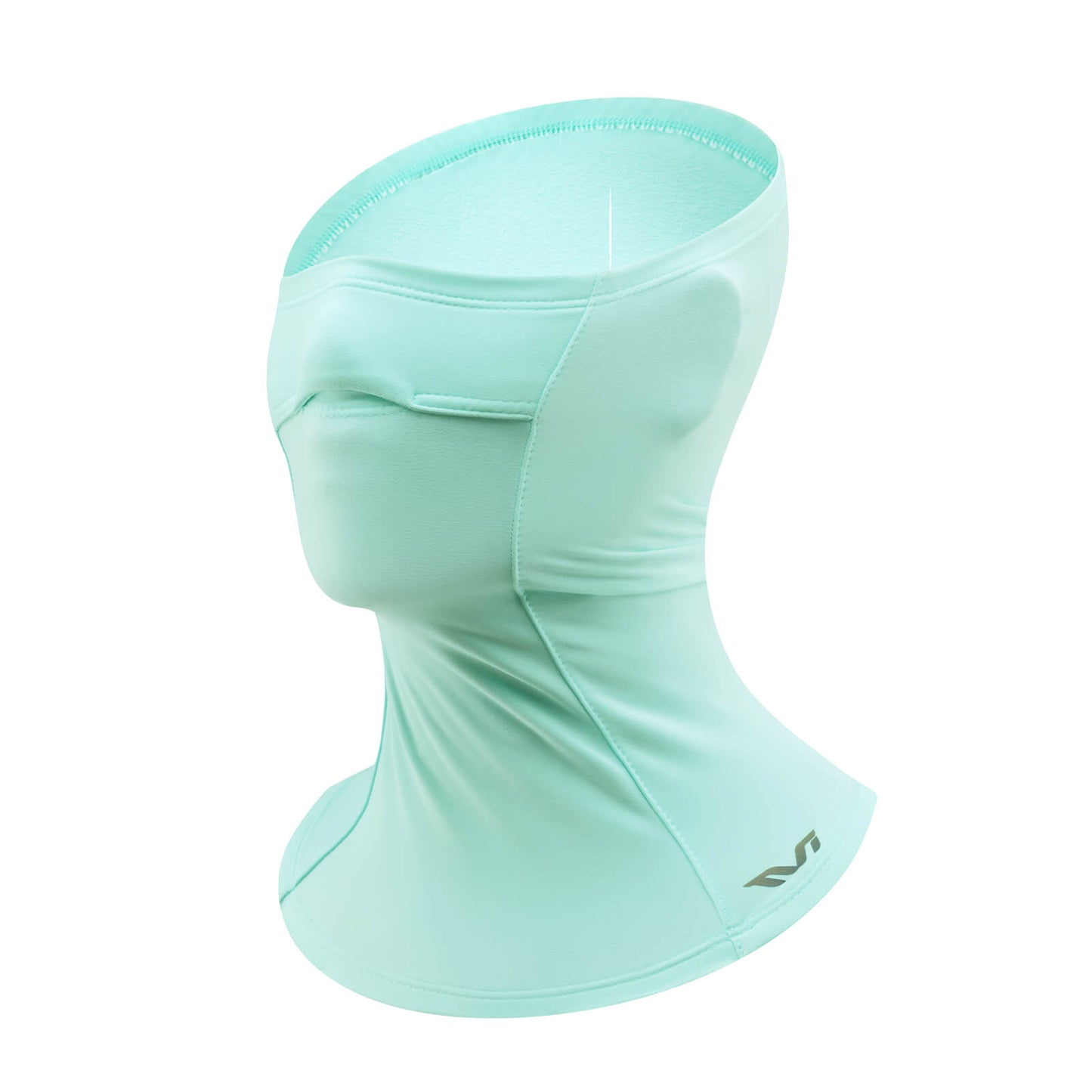 TVI Damen Sturmhaube Balaclava mit Pferdeschwanz-Öffnung Warm Grün ROCKBROS