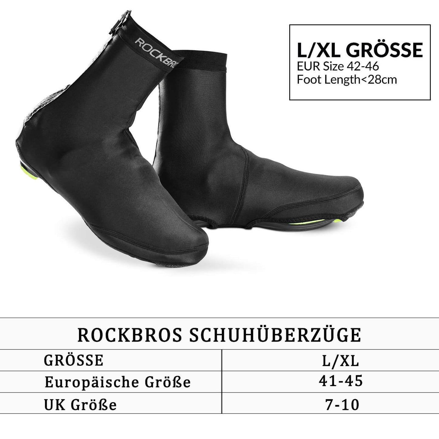 Überschuhe Wasserabweisend Fahrrad Überzieher Winddicht Shoe Cover ROCKBROS
