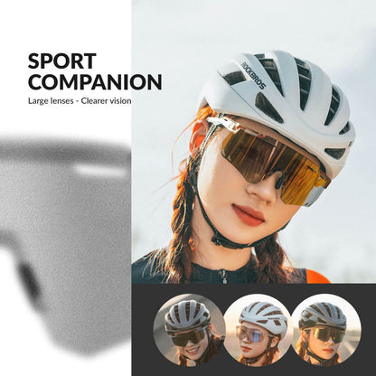 Ultraleicht Fahrradbrille Selbsttönende Sonnenbrille mit UV400-Schutz ROCKBROS