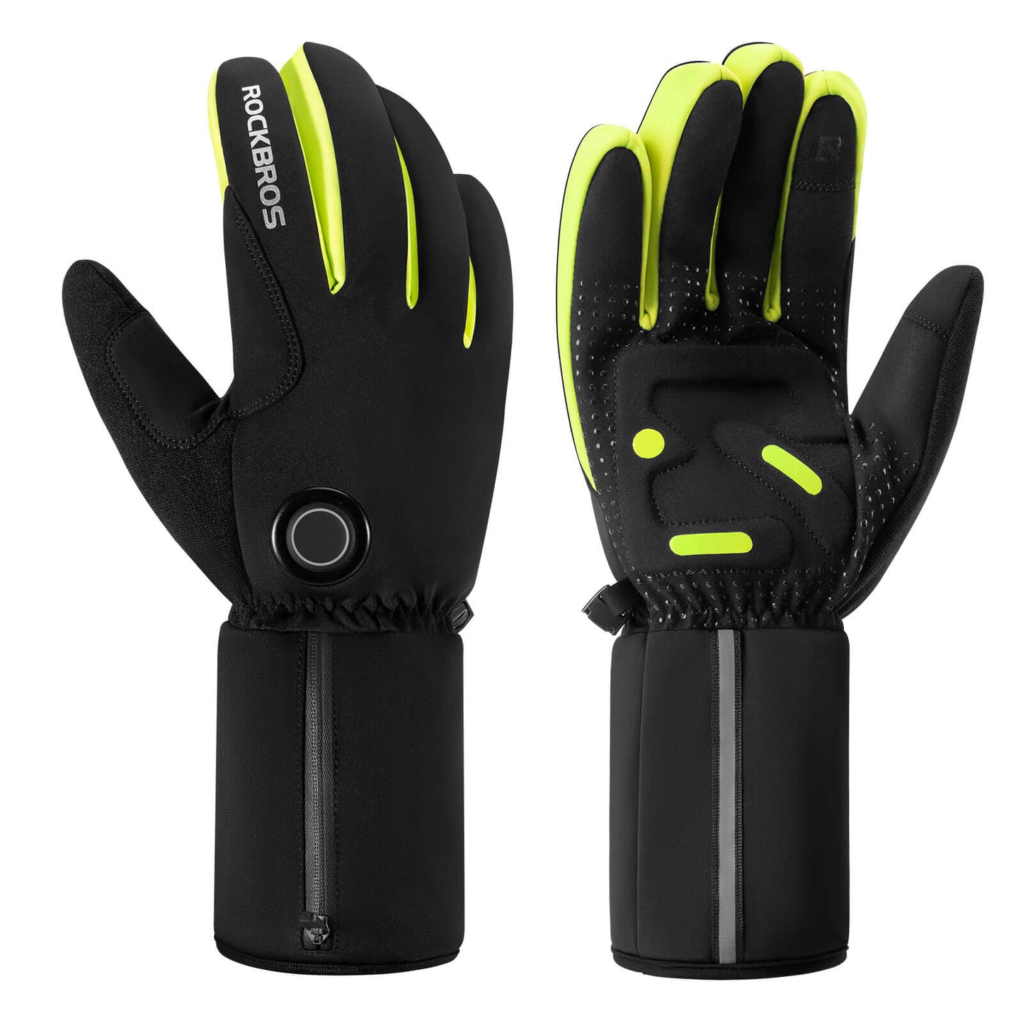 Winter Beheizte Fahrradhandschuhe Touchscreen Handschuhe M-2XL ROCKBROS