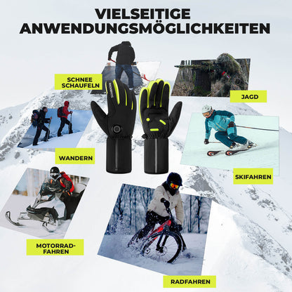 Winter Beheizte Fahrradhandschuhe Touchscreen Handschuhe M-2XL ROCKBROS