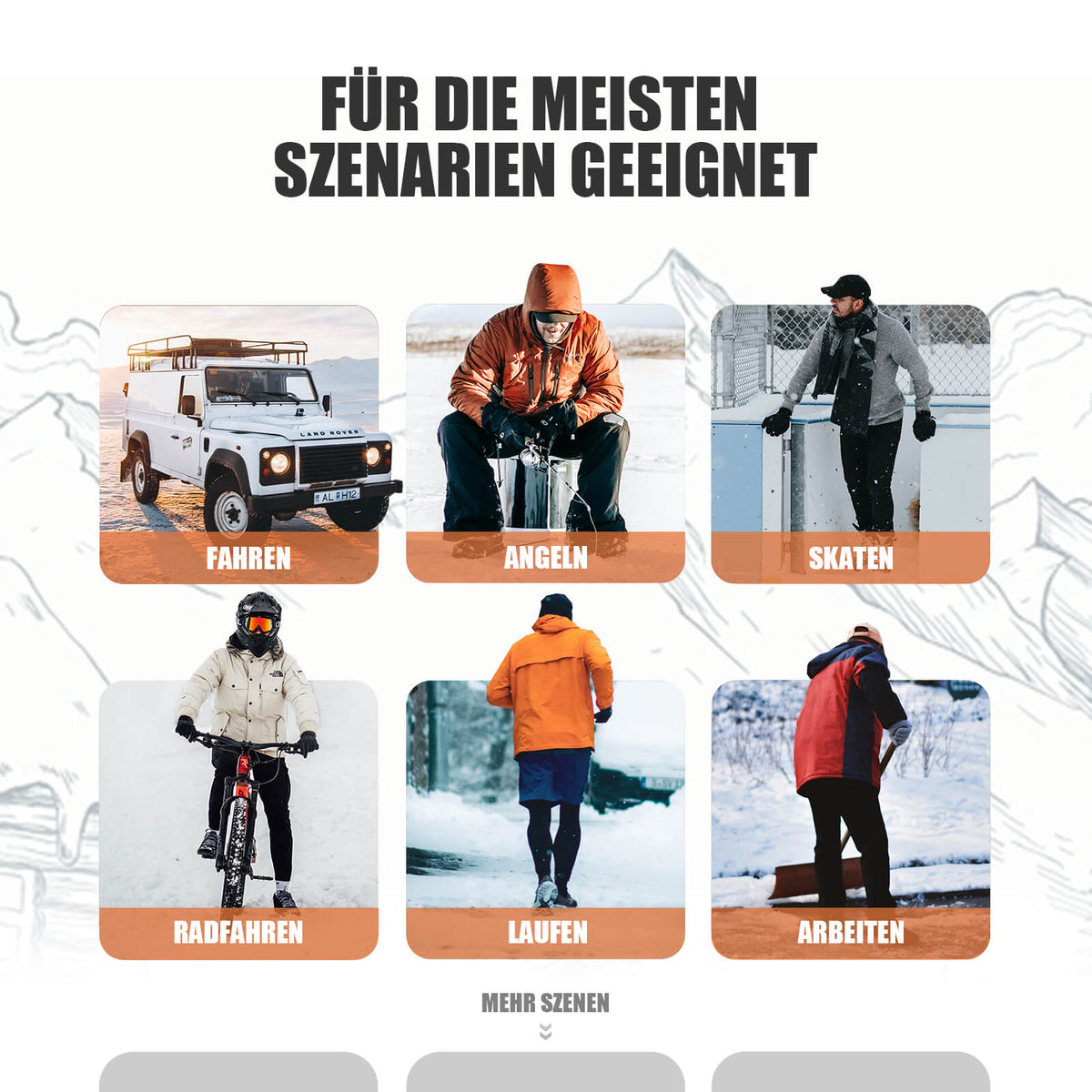 ROCKBROS Herbst Fahrradhandschuhe Touchscreen-fähig