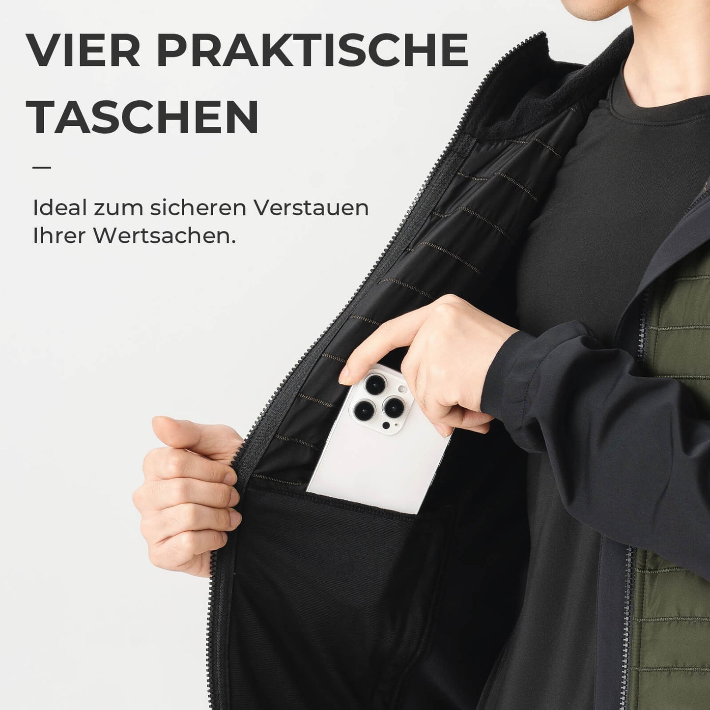 Winter Fahrradjacke Herren Winddicht Thermo Softshelljacke mit Kapuze ROCKBROS