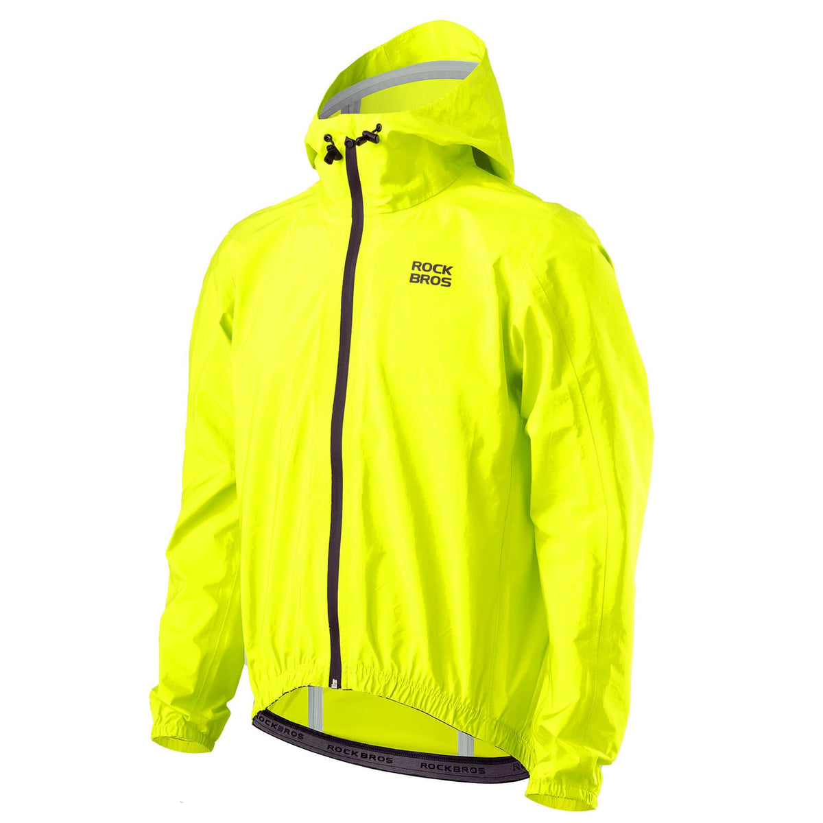 ROCKBROS Neon Gelb Jacke Regenjacke Leicht Wasserdicht 0-15° Herren/Damen
