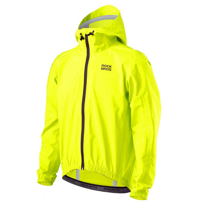 ROCKBROS Neon Gelb Jacke Regenjacke Leicht Wasserdicht 0-15° Herren/Damen