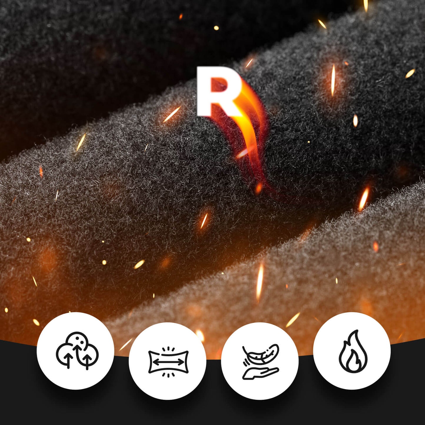 Winter Thermo-Fahrradhose Fleece-Kompressions-Leggings 3 Taschen ROCKBROS