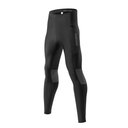Winter Thermo-Fahrradhose Fleece-Kompressions-Leggings 3 Taschen ROCKBROS