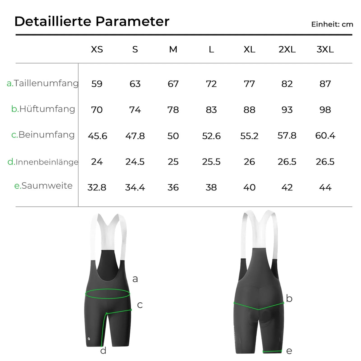 ROCKBROS Radlerhose Herren Gepolstert, Fahrradhose Kurz, Bib Shorts mit Träger, Radsport Trägerhosen
