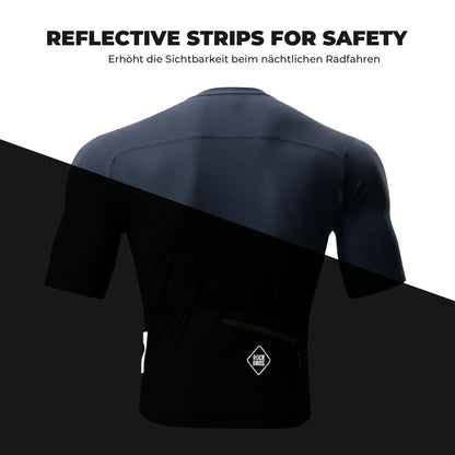 ROCKBROS Radtrikot Kurzarm Herren, Atmungsaktives schnelltrocknendes Rennrad Trikot