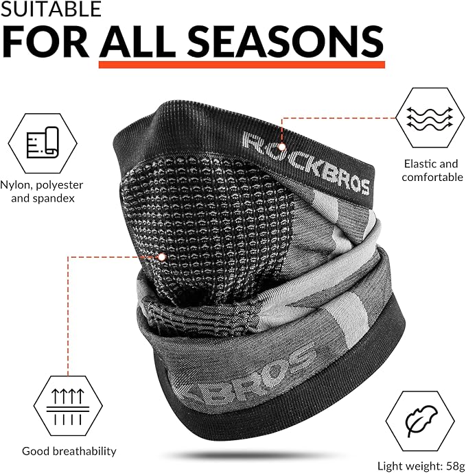ROCKBROS Sturmhaube Winter Skimaske & Multifunktionstuch
