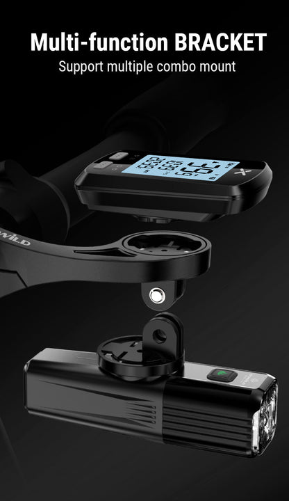 TOWILD AS90 Verlängerungshalterung für Fahrradlicht für GoPro GARMIN XOSS iGPSport