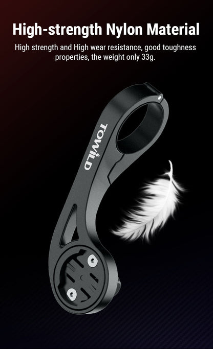 TOWILD AS90 Verlängerungshalterung für Fahrradlicht für GoPro GARMIN XOSS iGPSport