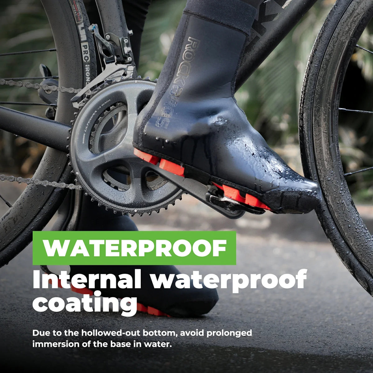 ROCKBROS Überschuhe Fahrrad Wasserdicht Shoecover Kälteschutz für Radsport
