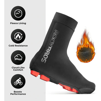 ROCKBROS Überschuhe Fahrrad Wasserdicht Shoecover Kälteschutz für Radsport