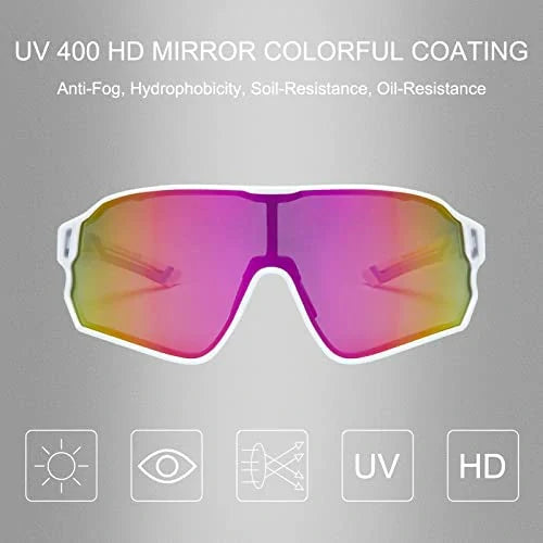 ROCKBROS 10134 Fahrradbrille Polarisiert Sonnenbrille mit UV400-Schutz