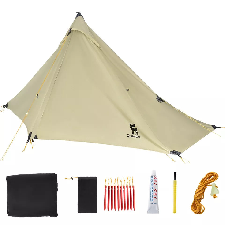 ein mann zelt ultraleicht Qunature Trekkingzelt 1-Mann Zelt Ultraleicht Campingzelt Wasserdicht – futurebikeshop.de